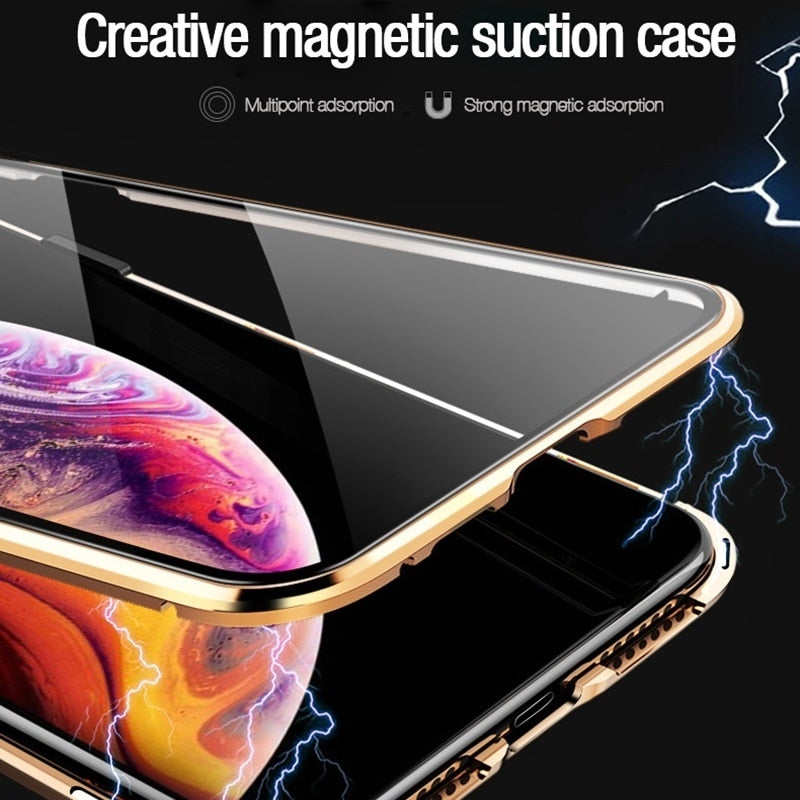 Magnetic Metal case with Privacy Screen Protector | The Urban Pride