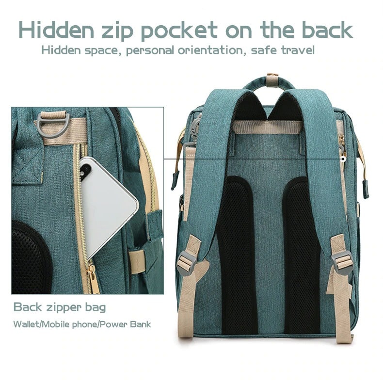 Urban Mumma ™ Diaper Backpack With Changing Bed - The Urban Pride